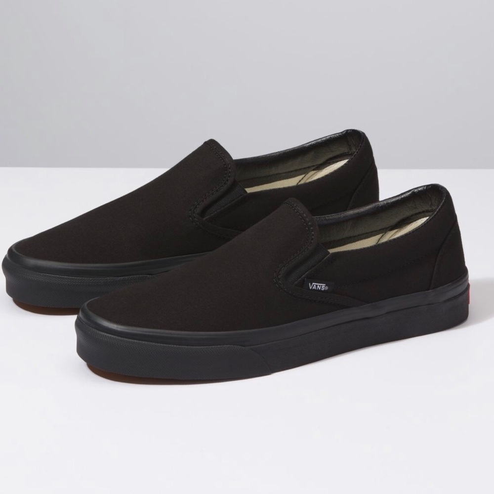 black slip on vans